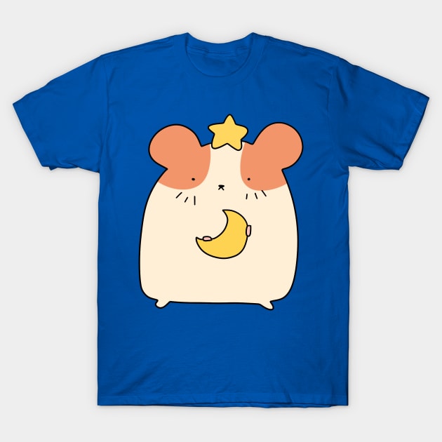 Star and Moon Hamster T-Shirt by saradaboru